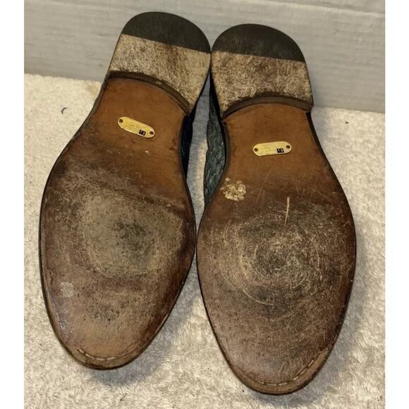 Giorgio\'s of Palm Beach Vintage Ostrich Leather Loafer Flats Men Size 8
